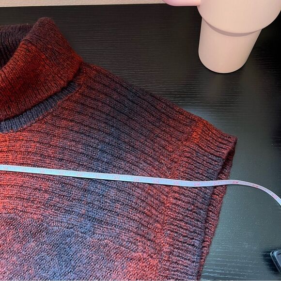 ✨ La Fee Maraboutee Paris Red Black Sweater Poncho 4 - Picture 9 of 11